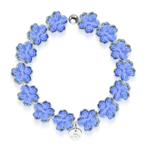 Fleurs de glace | Bracelet en verre féerique